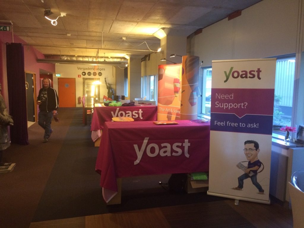 The Yoast sponsor booth